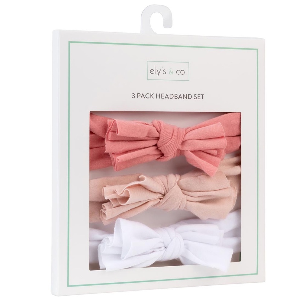 Ely’s & Co 3-Pack Headband Set for 0-12 months Kids – NIB